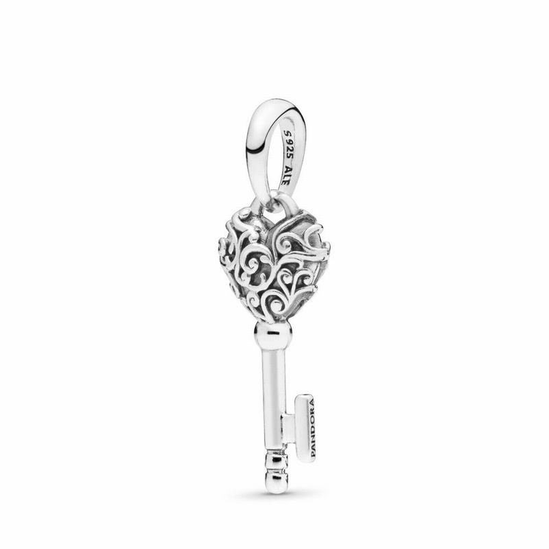 Pandora Regal Key Pendant Outlet NZ, Sterling Silver (189463-FPB)